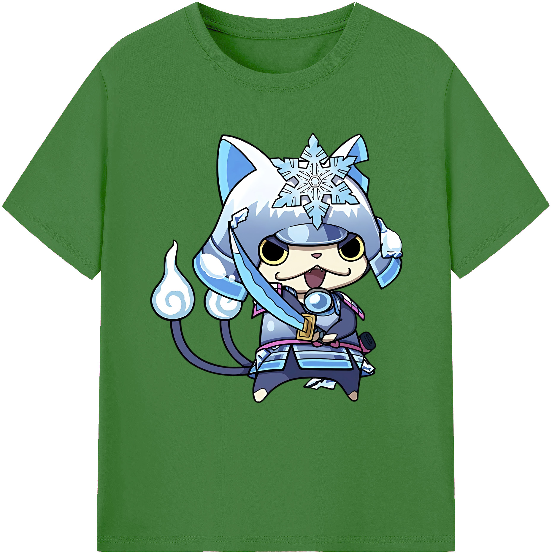 （画像用） 妖怪ウォッチ Yo-kai Watch レディースカジュアルプリントTシャツ（綿100％）